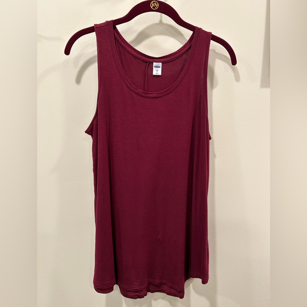 Old Navy Luxe Women's Burgundy Tank Top